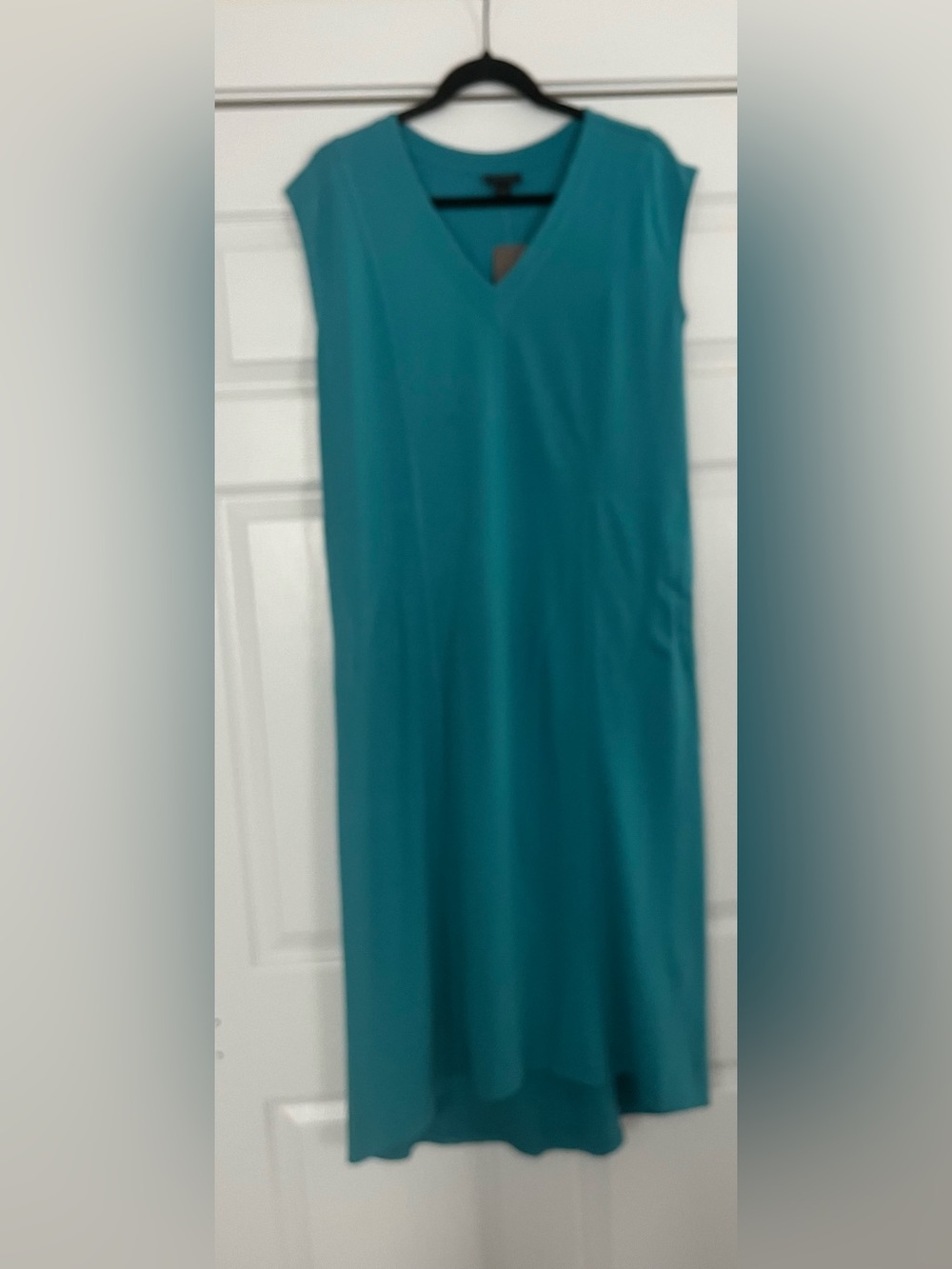 J.Jill Teal Sleeveless Midi Dress